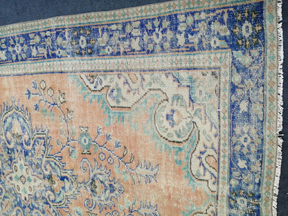 6.2 x 9.7 OUSHAK RUG TURKISH Oushak Rug Vintage Persian Rug Vintage Oriental Rug Wool Oushak Rug Hand Made Rugs Vintage Turkish Rug
