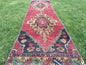 10.10 X 2.8 ft Vintage Runner Rugs Turkish Runner Rugs Oushak  Rug, Bohemian  RUNNER Rug, Living Room Rugs, Oushak Rug, Hallway  RUG Runner