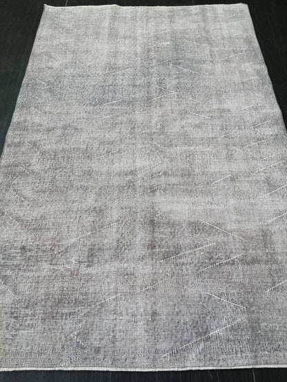 4.9 x 7.6 Variegated Rug, Hand Made Rug, Oushak Rug, Distressed Rug, Simple And Elegant Oriental Rug , Turkish Rug,Vintage Farmhouse Rug