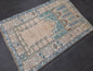 Muted Vintage Rug Muted Turkish 2.6 x 3.8 Rug Oushak Rug, Rustic Rug, Muted Rug, Vintage Turkish Rug, Farmhouse Rug, Vintage Rug, Wool rug