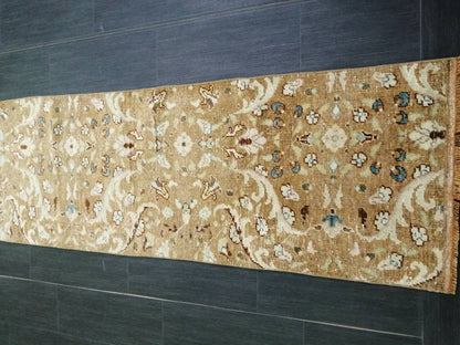 Muted Vintage Runner Rug 2x10. 8 Hallway Runner Rug  Kitchen Runner Rug Wool Runner Rug Oushak Runner Rug Turkish Floral Runner Rug
