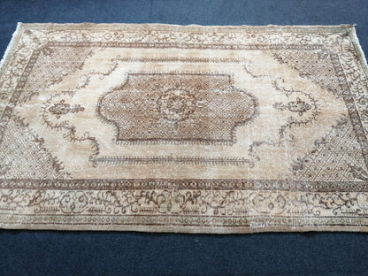 OUSHAK RUG Neutral Rugs TURKISH Oushak Rug Vintage Neutral Persian Rug Vintage Neutral Rug Wool Oushak Rug Hand Made Rug Vintage Turkish Rug