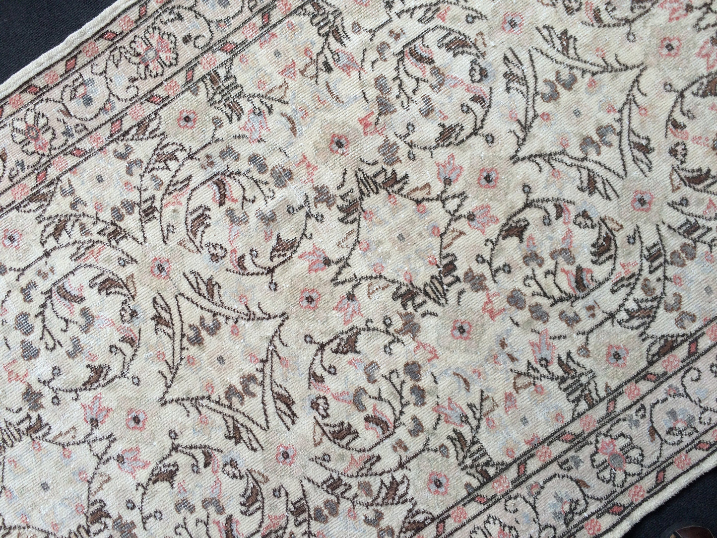 4 x 7 Vintage  Turkish Rugs Muted Vintage Oushak Rugs  Turkish  Rug, Boho Rug, Oushak Rug, Wool Rugs, Shabbychic Rug, Farmhouse Rugs