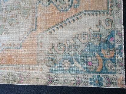 6.9 x 4 VINTAGE Rugs, Hand Made Rug, Oushak Rug, Rustic Rug, Bohemian Rug, Rug Runner, Turkish Rug, Farmhouse Rug, Vintage Rug, Wool rug