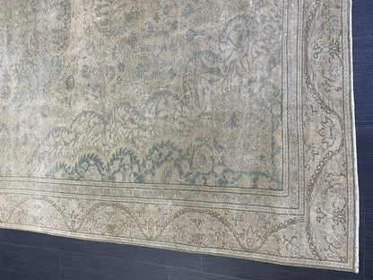 Muted Persian Rugs, 6 x 9.4 Vintage Rug, Oushak Rug, Rustic Rug, Fine Hand Knotted Rug, Farmhouse Rug, Wool Handmade Rug