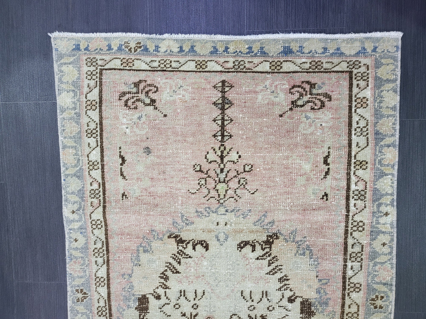 Oushak Rug, Rustic 2.10 x 5.10 Rug, Persian Rug, HandmadeRug, Turkish Rug, Farmhouse Rug, Vintage Rug, Wool rug,  vintage rug