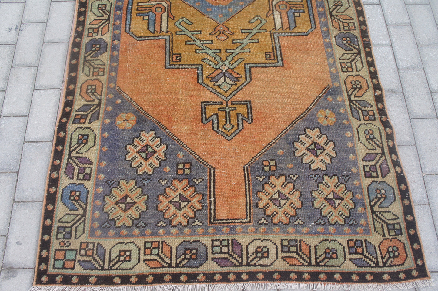 Vintage Rug  TurkishRug  Oushak Rug Oushak Rug Turkish Rug, Wool Oushak Rug, Turkish Oushak Rug