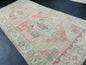 Muted Oushak Runner 4.8 x 10.5 Turkish Runner Rug Vintage Runner Rug Hallway Runner Rug Kitchen Runner Rug Wool Runner Rug Wool Oushak Rug