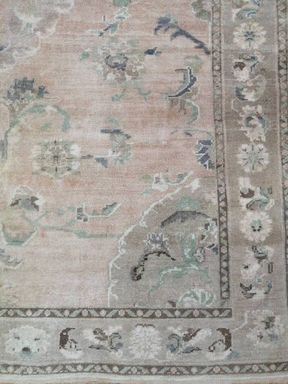 Vintage RUG, 6 x 8.3 TURKISH Oushak Rug, Vintage Handmade Rug,   Wool Hand Knotted Oriental Rug, Hand Made Rug, Quality Turkish Rug