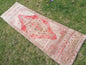 2'7x8'2 wool oushak runner rug hallway handmade runner, vintage runner rug turkish runner rug kitchen runner