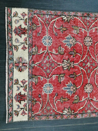 6.3 x 2.4 Oushak Runner Rug Turkish Runner Rug Vintage Runner Rug Hallway Runner Rug Kitchen Runner Rug Wool Runner Rug Wool Oushak Rug
