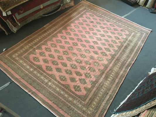 6.5x9.4 handmade persian oversize living room area rug, vintage oushak kitchen floor rug, largest lounge rug,big size bedroom muted wool rug