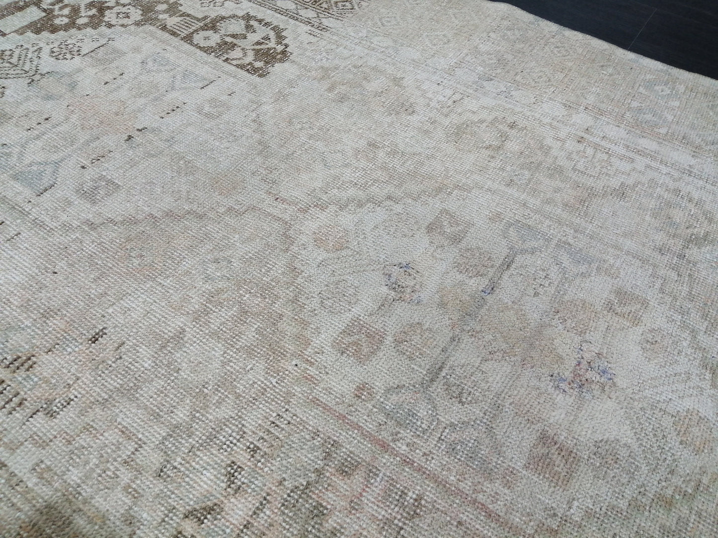 4x7 Muted Rugs, Hand Made Rug, Neutral Oushak Rug, Rustic Rug, Neutral Rug, Turkish Rug, Farmhouse Rug, Vintage Rug