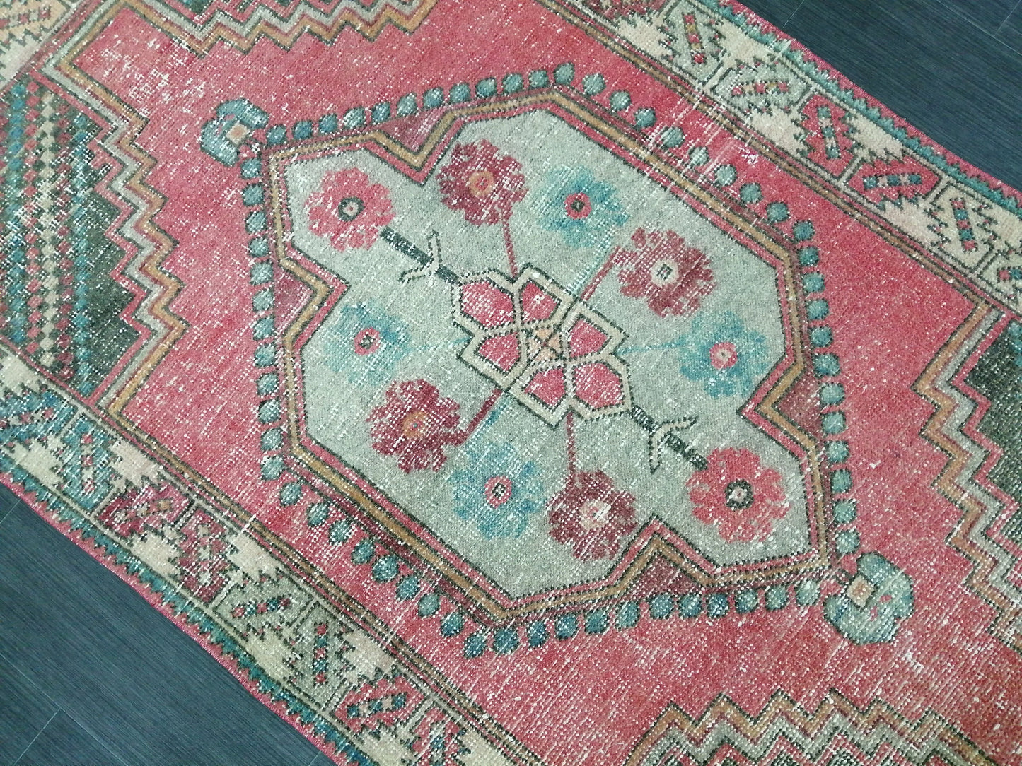 6.4 x 3.6 Rugs, Hand Made Rug, Oushak Rug, Rustic Rug, Bohemian Rug, Rug Runner, Turkish Rug, Farmhouse Rug, Vintage Rug, Wool rug