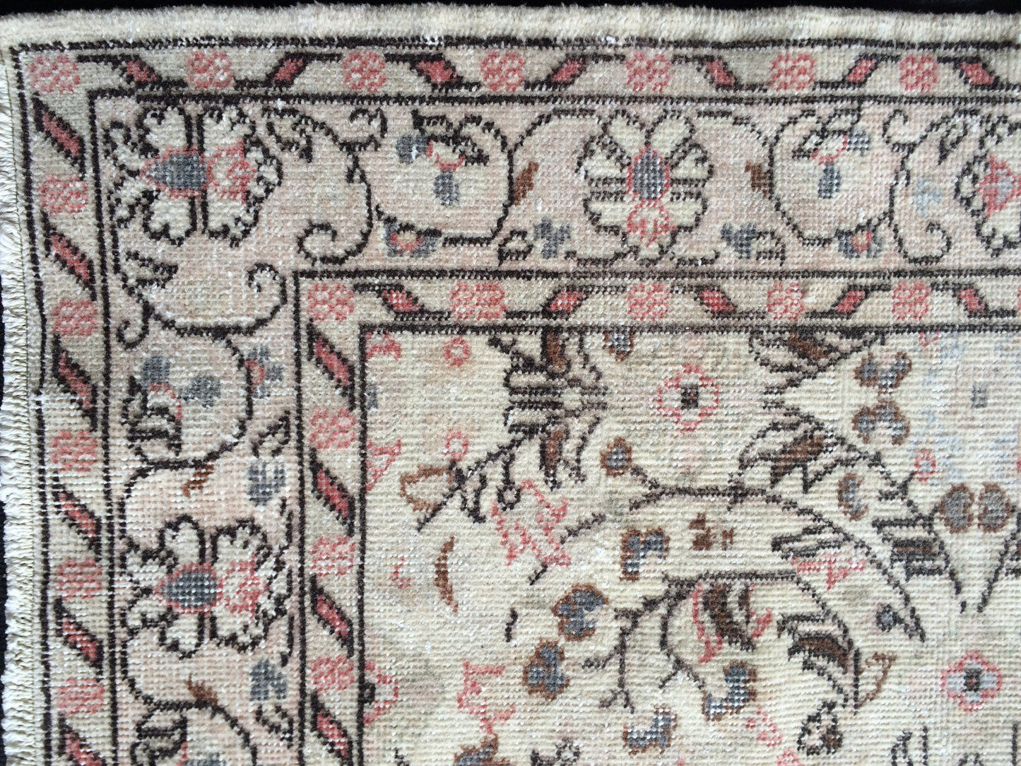 4 x 7 Vintage  Turkish Rugs Muted Vintage Oushak Rugs  Turkish  Rug, Boho Rug, Oushak Rug, Wool Rugs, Shabbychic Rug, Farmhouse Rugs