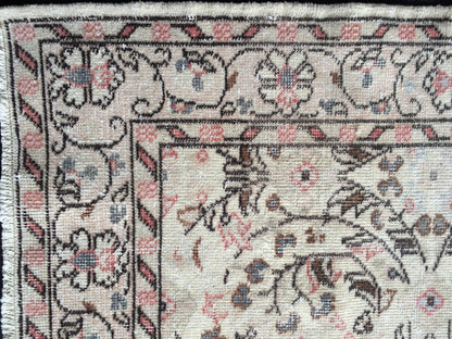 4 x 7 Vintage  Turkish Rugs Muted Vintage Oushak Rugs  Turkish  Rug, Boho Rug, Oushak Rug, Wool Rugs, Shabbychic Rug, Farmhouse Rugs