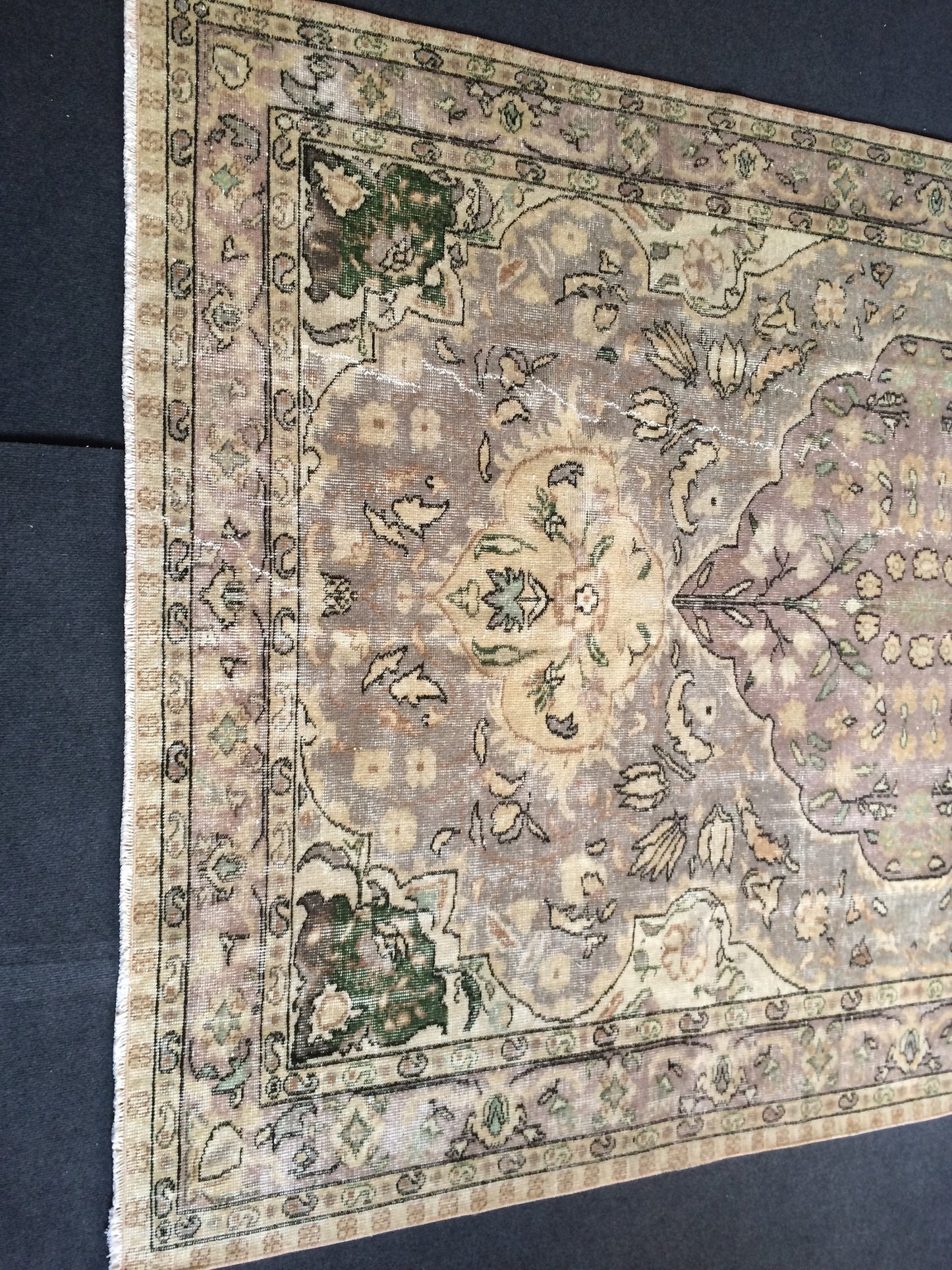 6 x 9.5 Vintage Rug, Vintage Turkish Rug, Living Room Turkish Rug, Oushak Rug, Oriental Rug