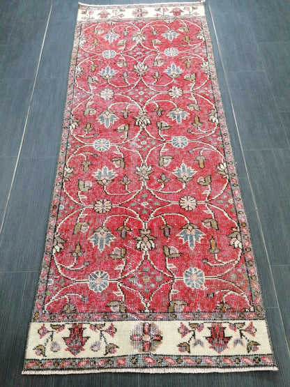 6.3 x 2.4 Oushak Runner Rug Turkish Runner Rug Vintage Runner Rug Hallway Runner Rug Kitchen Runner Rug Wool Runner Rug Wool Oushak Rug