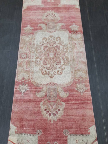 Muted Runner Rug Turkish Runner Rug Vintage 3 x 10.6 Runner Rug Hallway Runner Rug Kitchen Runner Rug Kitchen Wool Runner Rug Hallway Runner