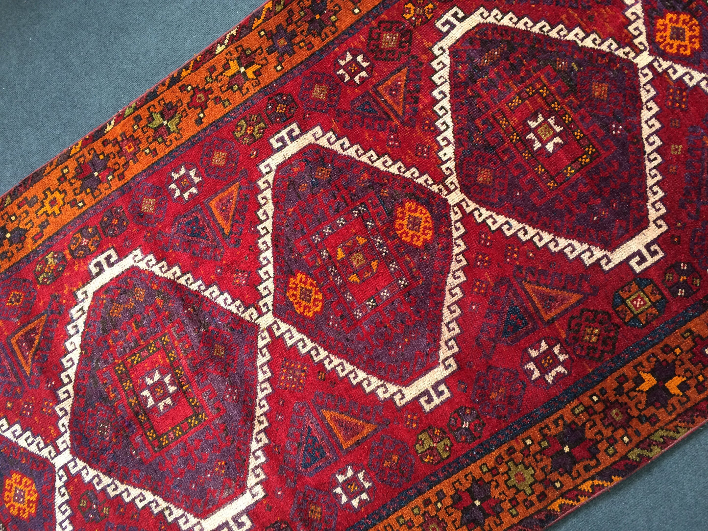 9.8 x 3.9 Persian Runner Rug Turkish Runner Rug Vintage Runner Rug Hallway Runner Rug  Wool Runner Rug Wool Oushak Rug