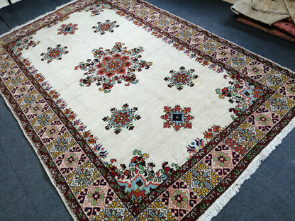 6.5 x 9.8 OUSHAK RUG TURKISH Oushak Rug Vintage Oriental Rug Vintage Persian Rug Rug Persian Rug Hand Made Rugs Vintage Turkish Rug