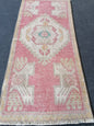 Small hand made rug, woll rug, turkısh rug, vıntage rug 3'6x1'6
