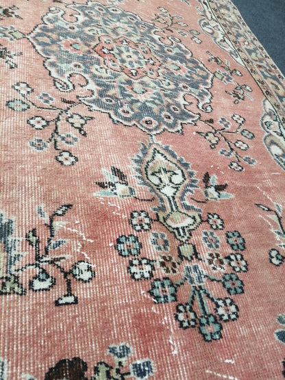 7 X 3.8 Turkish Rug  Hand Made Rug  Vintage Rug, Hand Made Oushak Rug, WOOL RUG