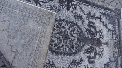Grey Area Rug Vintage Rug Vintage living room rug Dark wool  Oriental RUG, Turkey Rugs Modern Oushak Rug Modern rug, Vintage Rug Persian