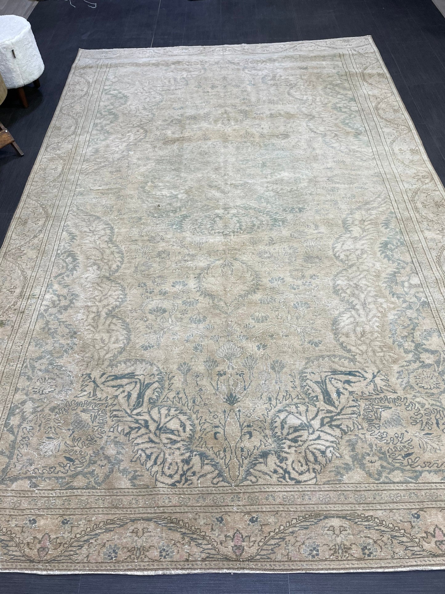 Muted Persian Rugs, 6 x 9.4 Vintage Rug, Oushak Rug, Rustic Rug, Fine Hand Knotted Rug, Farmhouse Rug, Wool Handmade Rug