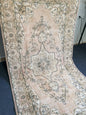 Vintage Rug Oushak 4 x 7.7 Rug Turkish Rug Muted Hand Knotted Wool Rug Handmade Rug Oriental Rug