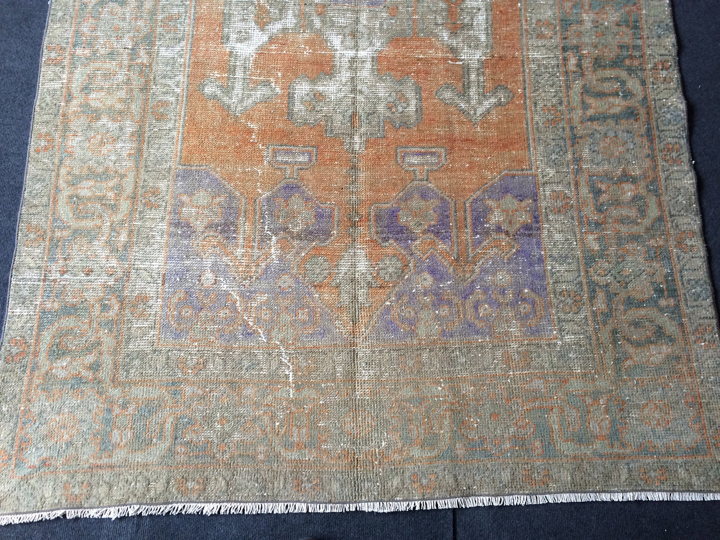 5 x 8.6 OUSHAK RUG TURKISH Oriental Rug Vintage Oushak Rug Vintage Persian Wool Rug Hand Made Rugs Vintage Turkish Rug Discounted Rugs