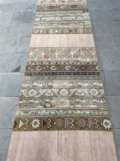 Extra Long Turkish Runner Very Long Patchwork Runner Rug 2.8 x 17.2 ft Vintage Runner Rug Oushak XL Oriental Runner Rug Staircase Runner rug