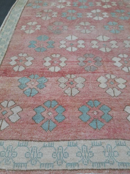 Floral Runner Rug 5 x 11.6 Turkish Runner Rug Vintage Runner Rug Hallway Runner Rug Kitchen Runner Rug Wool Runner Rug Wool Oushak Rug