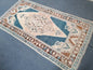 Oushak turkish wool rug 4'5x8'3 turkish handmade rug, vintage rug,kitchen rug, living room rug, bohemian rug