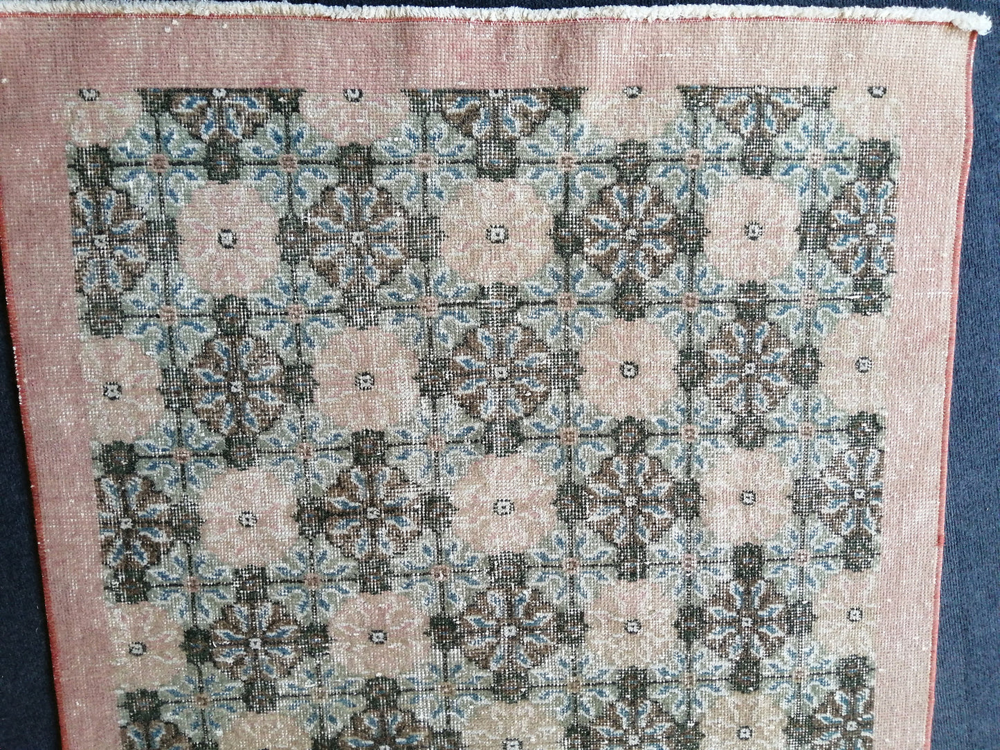 4x7 ft Vintage Floral Rug, Bohemian Rug, Living Room Rug,Oushak Rug,Hand Made Rug,Fun  Rug,Turkish Rug Vintage  Oriental rug Cute rug