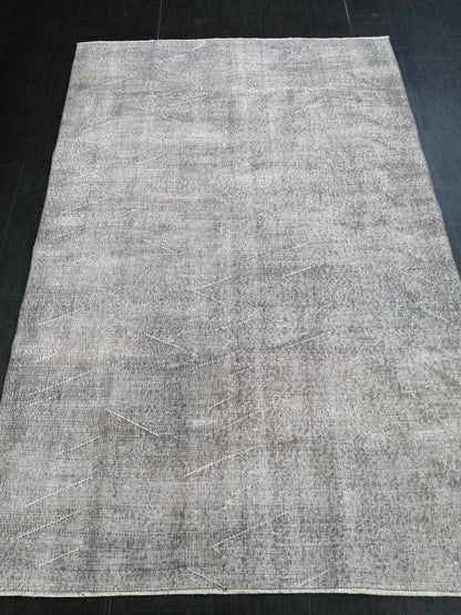 4.9 x 7.6 Variegated Rug, Hand Made Rug, Oushak Rug, Distressed Rug, Simple And Elegant Oriental Rug , Turkish Rug,Vintage Farmhouse Rug