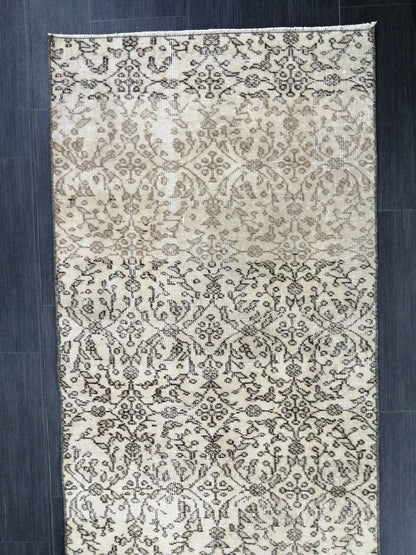 9.4 X 2.6 Oushak Runner Rug Turkish Runner Vintage Runner Rug Hallway Runner Rug Persian Kitchen Runner Rug Oriental Wool Runner Rug