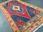 OUSHAK RUG 9 X 4.6 TURKISH Oushak Rug Blue Vintage Oushak Runner Rug Vintage Runner Rug Wool Oushak Rug Hand Made Rugs Vintage Turkish Rug