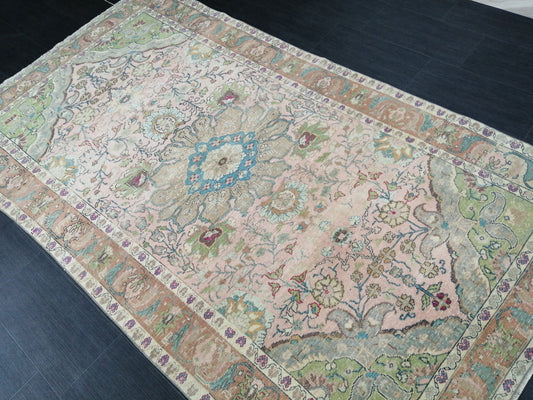 Muted Persian Rugs, 8.2 x 4.6 Wool Rug, Oushak Rug, Rustic Rug, Bohemian Rug, Farmhouse Rug, Vintage  Persian Rug