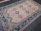 Oriental RUG 6.3 x 9.5 Oushak Rug  Blue And Light Pink Persian Rug Vintage Rug Soft Wool Rug Antique Turkish Rug Muted  Quality Turkish Rug