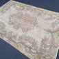 10'x6'6 large vintage rug, oushak turkish rug, floor rug, living room rug