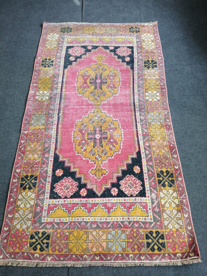 6.10 x 3.8 Rugs, Hand Made Rug, Oushak Rug, Rustic Rug, Bohemian Rug, Rug Runner, Turkish Rug, Farmhouse Rug, Vintage Rug, Wool rug