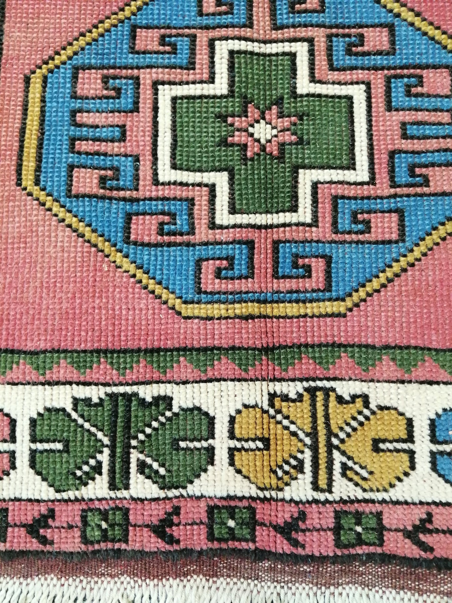 Vintage Rug 3.6 x 6 Vintage Turkish Rugs   Oushak Rug  Turkish Traditional Rug, Turkish Oushak Rug, Vintage Oushak Rug, Wool Rug
