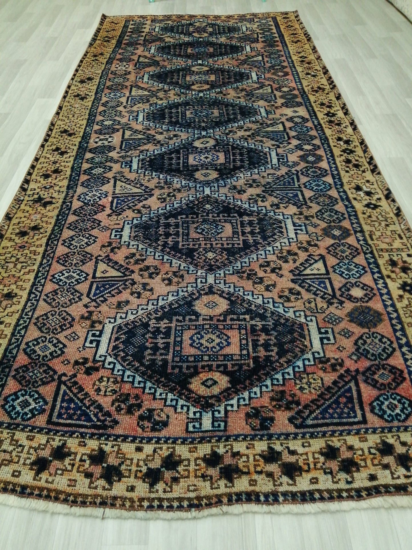 5 x 11.5 Kurdish Runner Rugs, Hand Made Rug Oushak Rug, Rustic Rug Persian Rug, Rug Runner Turkish Rug Hand Knotted Vintage Rug, Wool rug