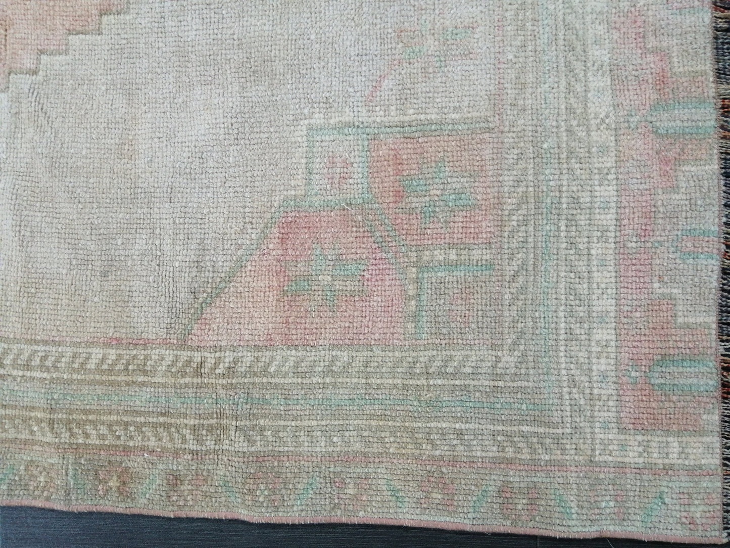 Muted Oushak Runner Rug Turkish Runner Rug Vintage Runner Rug Hallway Runner Rug Kitchen Runner Rug Wool Runner Rug Muted Wool Rug