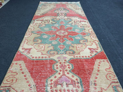 7.2 x 2.6 Turkish Runner Rug, Oushak Rug, Oushak Rugs,  Oushak Runner Rugs, Runner Rug, Vintage Runner Rug, Hand Made Rug