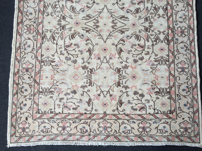 4 x 7 Vintage  Turkish Rugs Muted Vintage Oushak Rugs  Turkish  Rug, Boho Rug, Oushak Rug, Wool Rugs, Shabbychic Rug, Farmhouse Rugs
