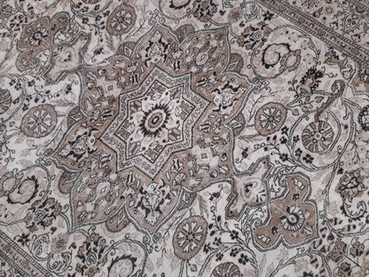 Neutral Rugs 6.4 x 9.4 Vintage Neutral Rug Muted Oushak Rug Rustic Persian Rug Turkish Rug Fine Hand Knotted Wool rug Vintage Oriental Rug