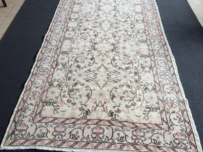 4 x 7 Vintage  Turkish Rugs Muted Vintage Oushak Rugs  Turkish  Rug, Boho Rug, Oushak Rug, Wool Rugs, Shabbychic Rug, Farmhouse Rugs