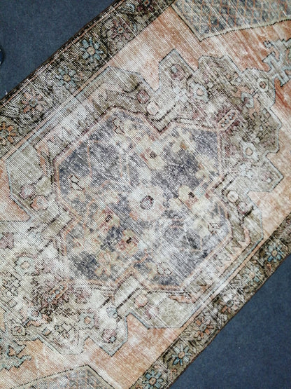 4.3 x 9 Vintage Rugs  TURKISH HAND MADE Rugs   Vintage Turkish Rugs   Oushak Rug   Traditional Rug, Turkish Oushak Rug, Vintage Oushak Rug